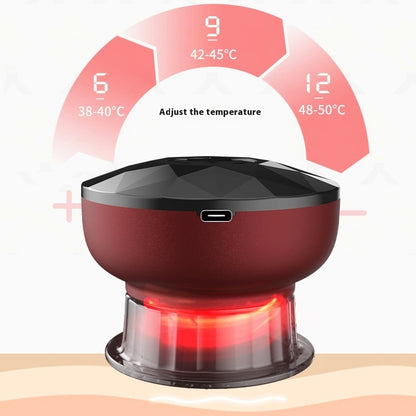 "Smart Cupping Therapy Device – 3-in-1 Gua Sha, Massage & Heat Treatment