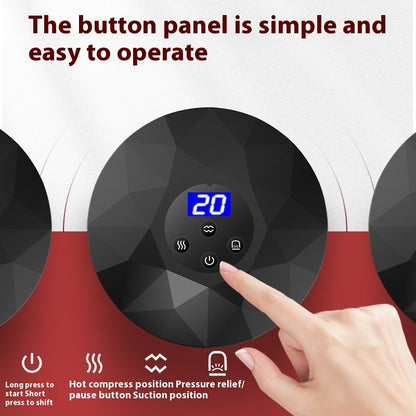 "Smart Cupping Therapy Device – 3-in-1 Gua Sha, Massage & Heat Treatment